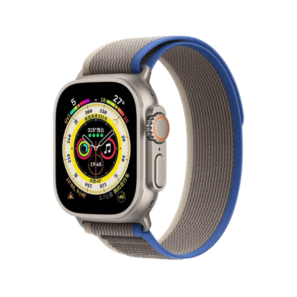 Trail Loop Fabric Band for Apple Watch 44/45/46/49mm Fluffy -Blue