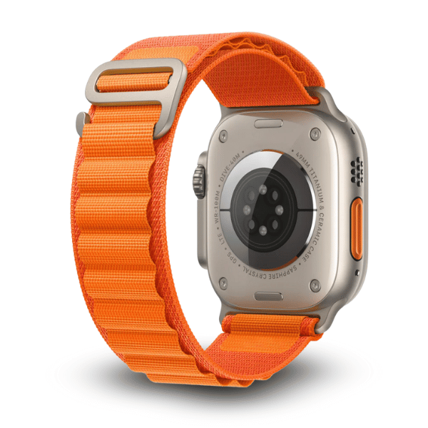 Alpine Loop Apple Watch Nylon Woven Sport Strap 44/45/46/49mm Hunter -Orange