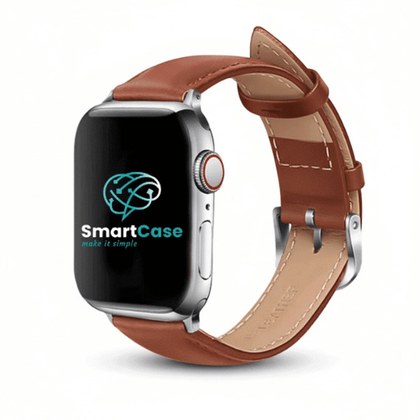 Genuine Leather Band for Apple Watch 40/41/42mm -Light -Brown