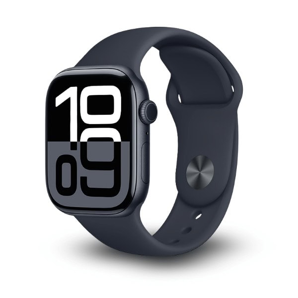 FKM Fluorine Silicone Band for Apple Watch 40/41/42mm with Hidden Closure -Midnight