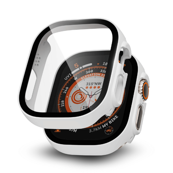 Apple Watch Ultra/Ultra 2 49mm PC All Around Screen Protector Case -White