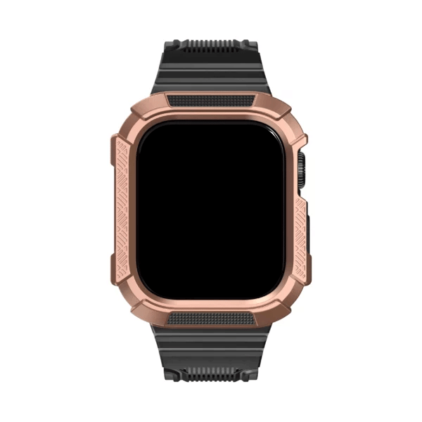 Apple Watch Full Case Silicone Band 44mm 45mm Volcano -Rose Gold