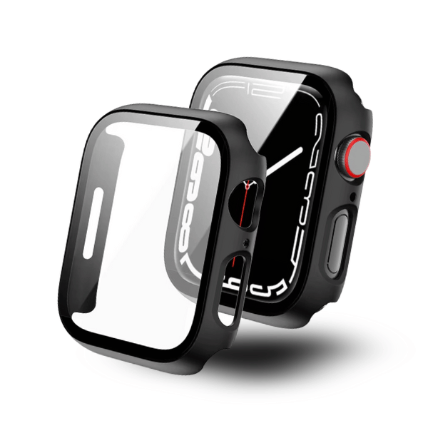 Apple Watch 45mm PC All Around Screen Protector Case -Black