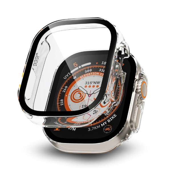 Apple Watch Ultra/Ultra 2 49mm PC All Around Screen Protector Case -Clear