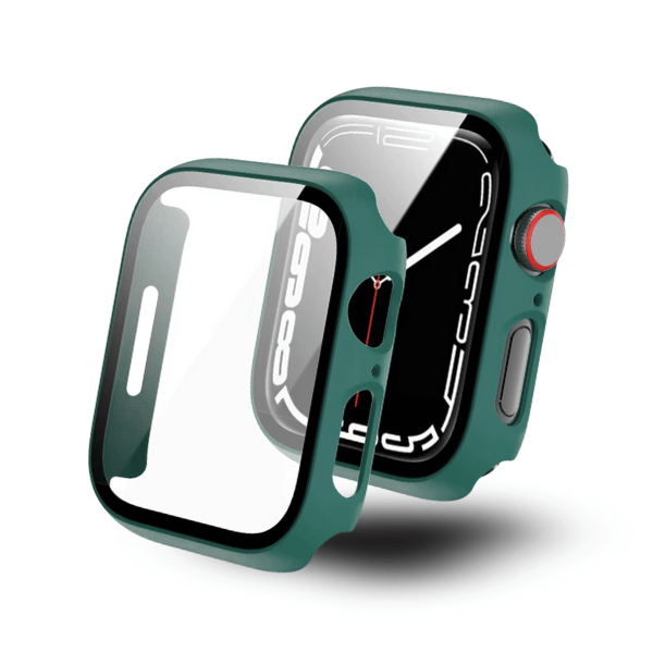 Apple Watch 45mm PC All Around Screen Protector Case -Green