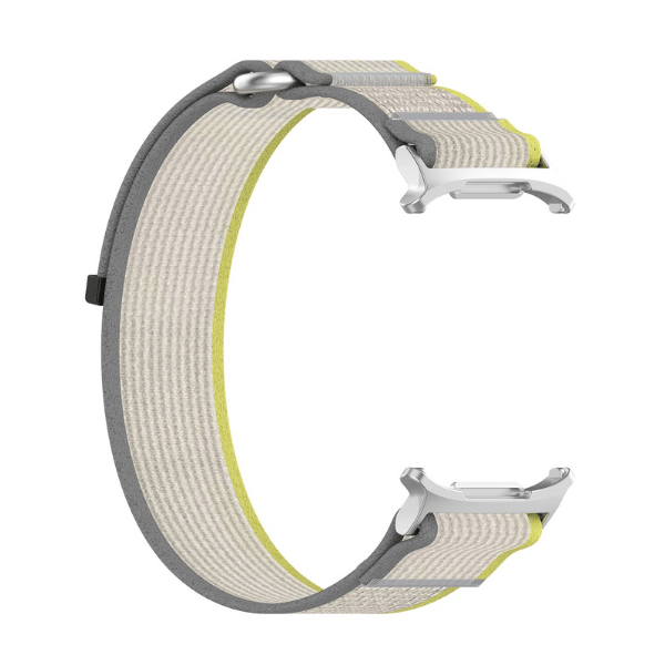 Nylon Strap for Samsung Galaxy Watch Ultra -Yellow -Beige