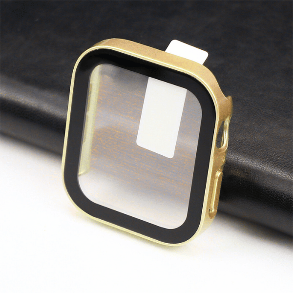 Waterproof Protective Cover for Apple Watch Series 10 42mm Square -Gold