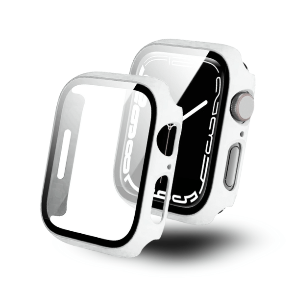 Apple Watch 45mm PC All Around Screen Protector Case -White