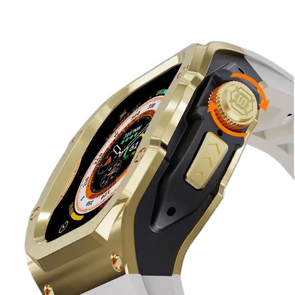 Apple Watch Ultra MOD Full Case KIT 316 Stainless Steel and Silicone Shellbox -Beige