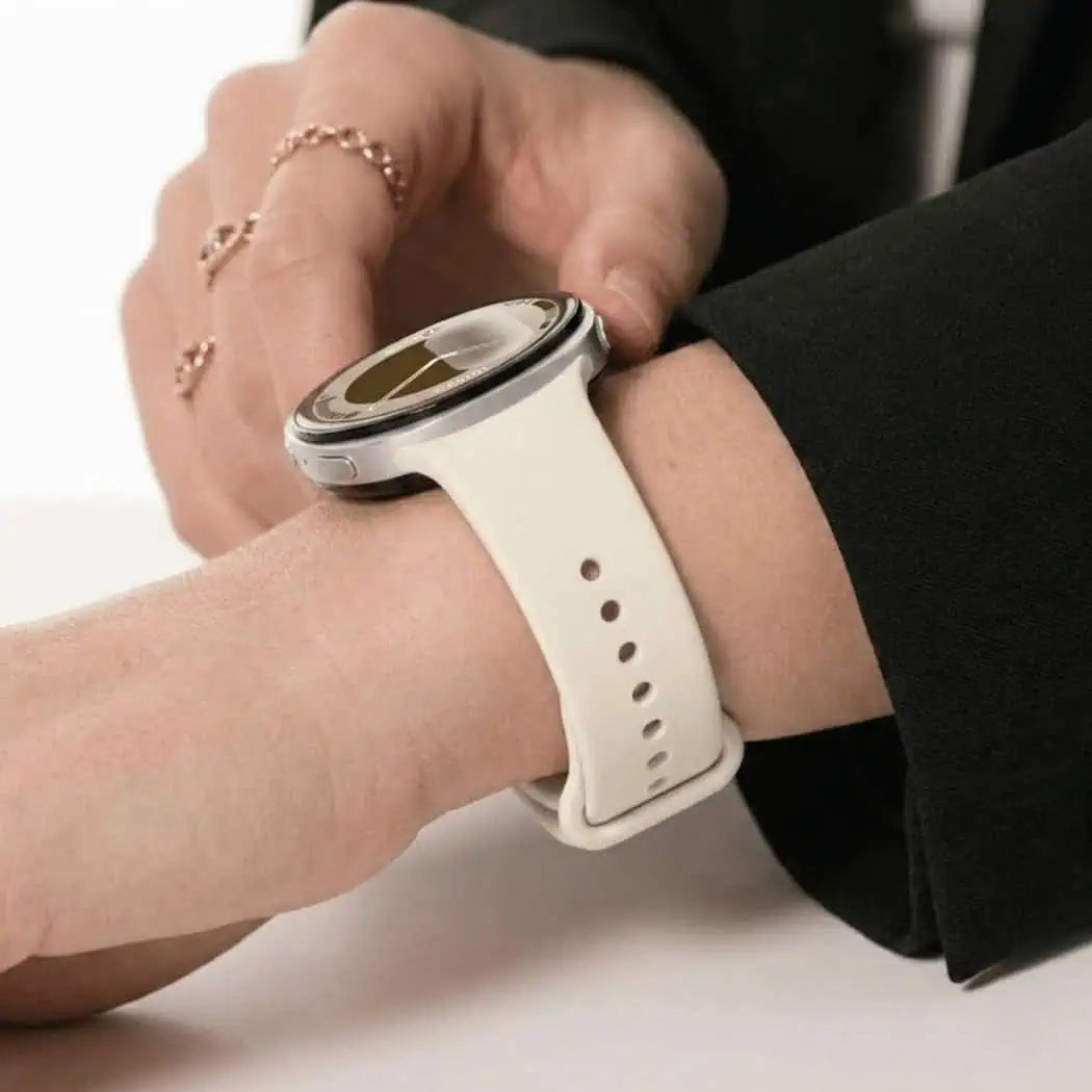 Silicone Sport Band for Samsung Galaxy Watch 8 -Cream
