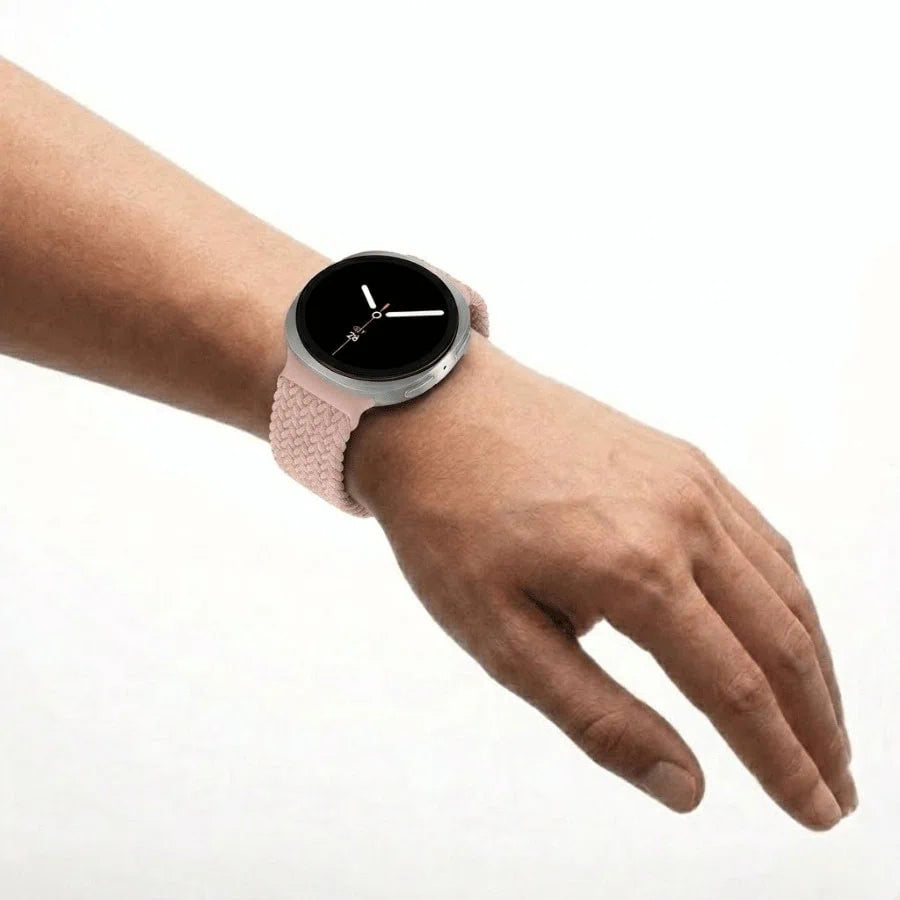 Nylon Magnetic Loop Band for Samsung Galaxy Watch 8 WB06 -Pink