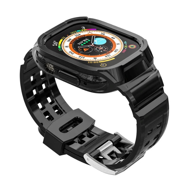 Apple Watch Ultra Full Case 49mm Silicone Band Volcano -Black