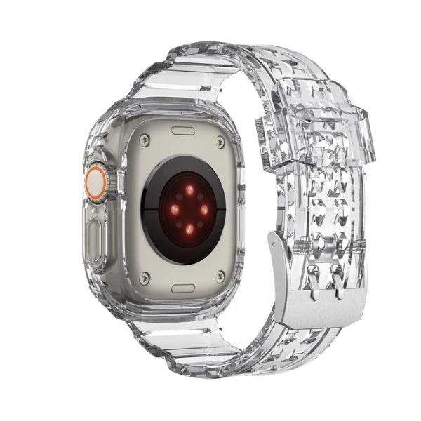 Apple Watch Ultra Full Case 49mm Silicone Band Volcano -Clear