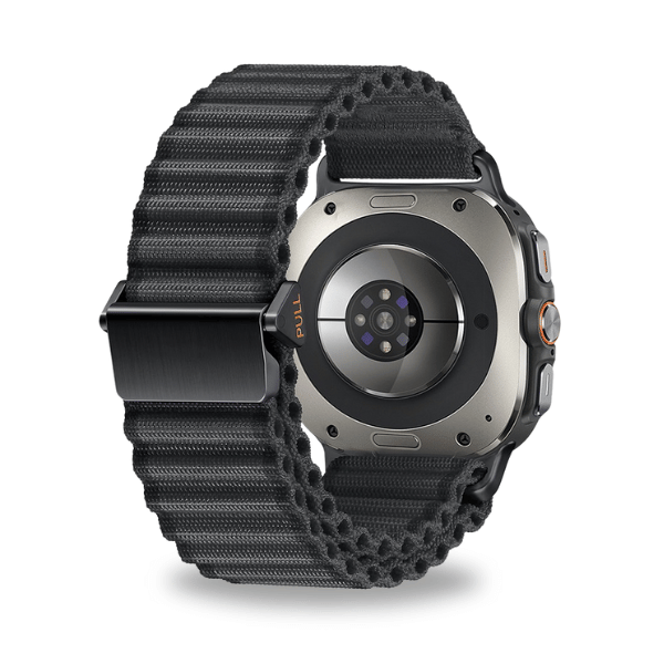 Outdoor Nylon Strap for Samsung Galaxy Watch Ultra 47mm -Black