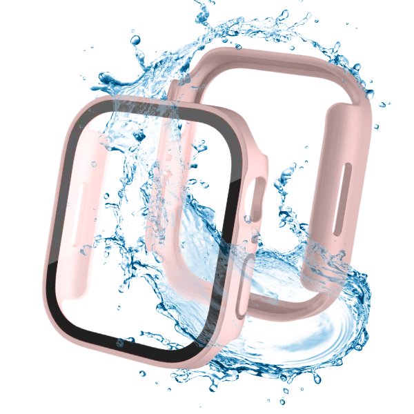 Waterproof Protective Cover for Apple Watch Series 10 42mm Square -Pink