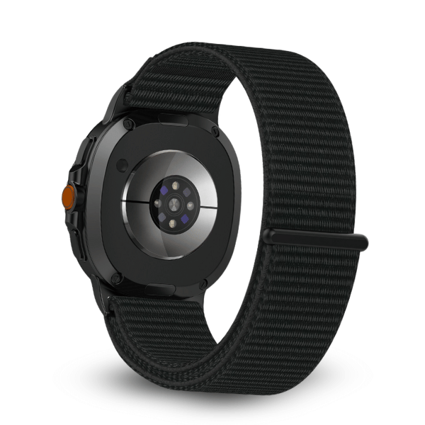 Outdoor Nylon Strap for Samsung Galaxy Watch 8 Woven Nylon -Black