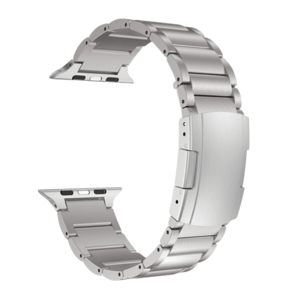 Titanium Alloy Turtle Shell Band for Apple Watch 38/40/41mm Alfred -Silver