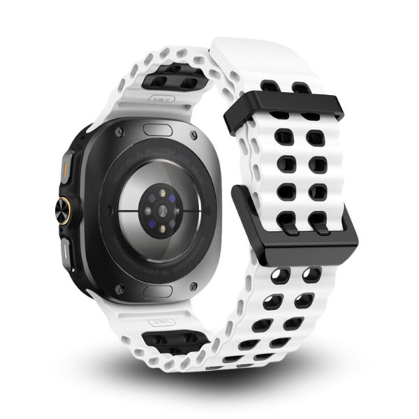 Silicone Band for Galaxy Watch Ultra -Ocean White -Black