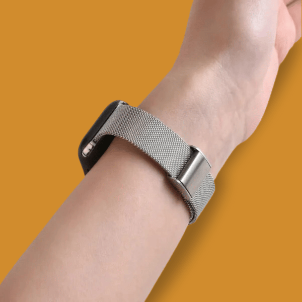 Milanese Slim Stainless Steel Band Buckle Series Apple Watch 38/40/41mm Zarina -Silver