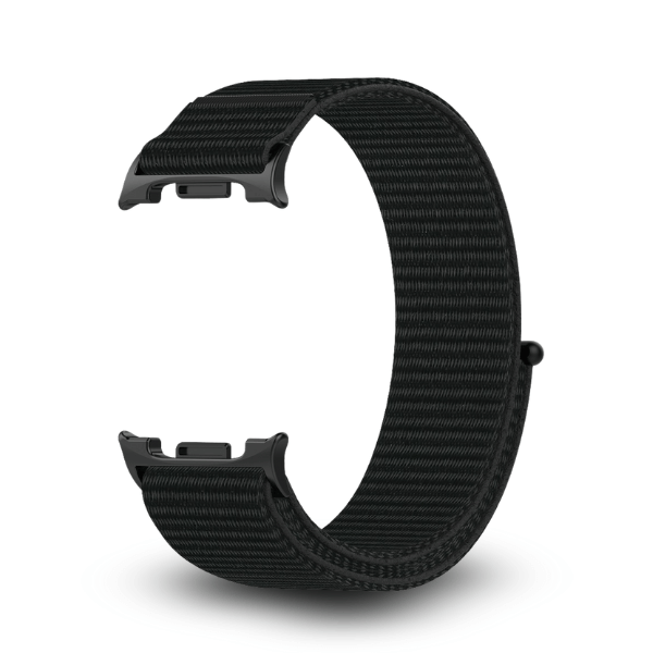 Outdoor Nylon Strap for Samsung Galaxy Watch 8 Woven Nylon -Black