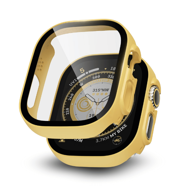 Apple Watch Ultra/Ultra 2 49mm PC All Around Screen Protector Case -Yellow