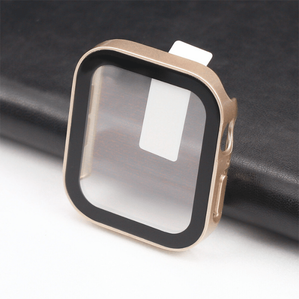 Waterproof Protective Cover for Apple Watch Series 10 46mm Square -Rose Gold