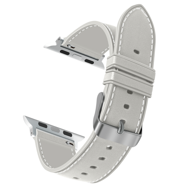 Silicone Apple Watch Band Leather-Like -Moran