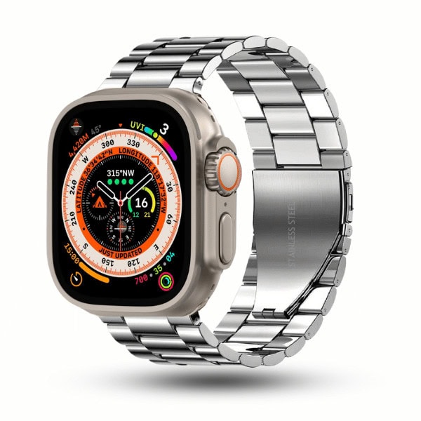 Stainless Steel Series Apple Watch Band 44/45/46/49mm Lexie -Silver