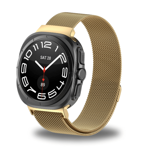 Milanese Loop Band for Samsung Galaxy Watch Ultra Stainless Steel Magnet -Gold