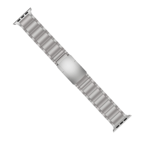 Titanium Alloy Turtle Shell Band for Apple Watch 38/40/41mm Alfred -Silver