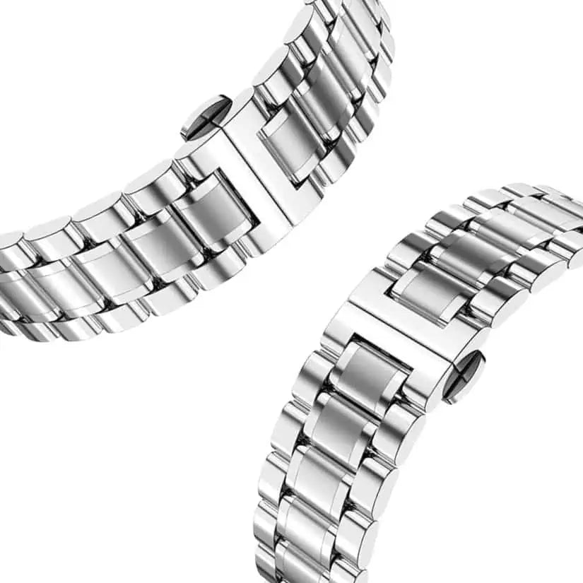 Stainless Steel Link Band for Galaxy Watch 8 Grand Series -Silver