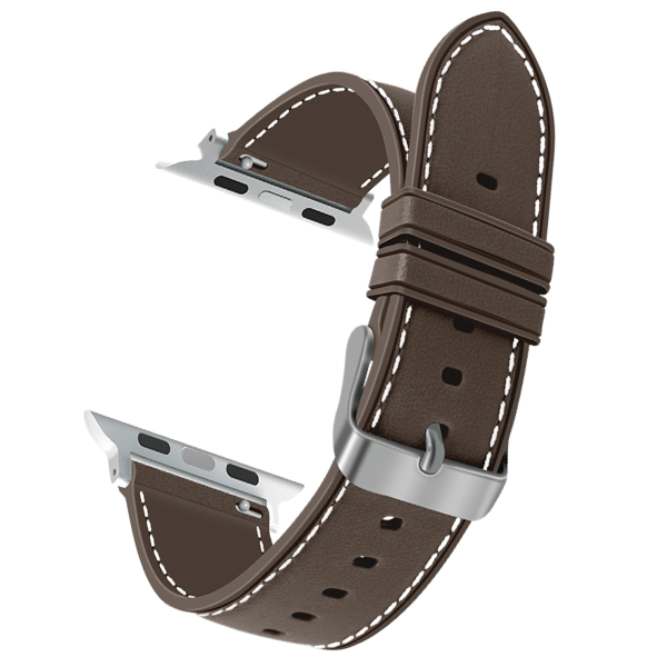 Silicone Apple Watch Band Leather-Like -Moran