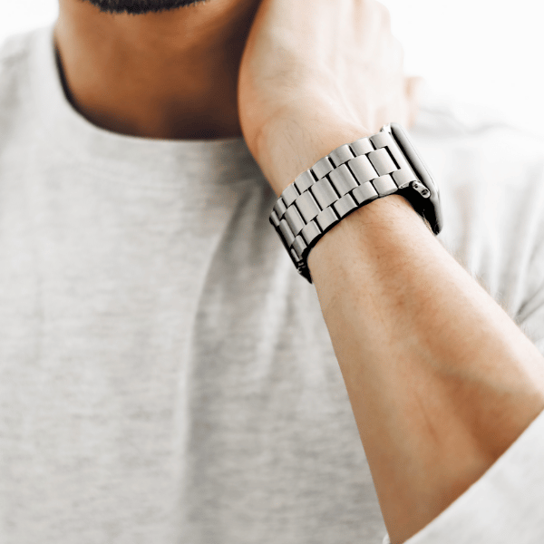 Stainless Steel Series Apple Watch Band 44/45/46/49mm Lexie -Silver