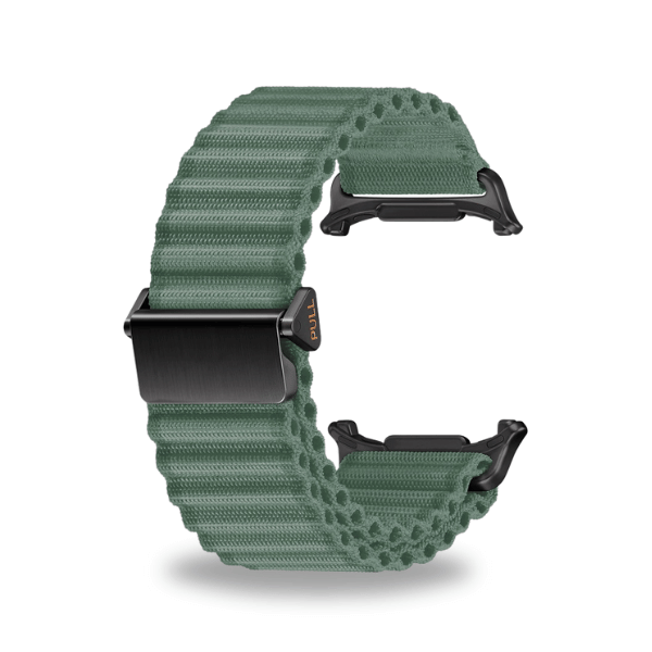Outdoor Nylon Strap for Samsung Galaxy Watch Ultra 47mm -Green