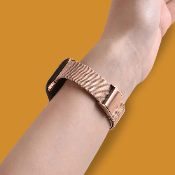 Milanese Slim Stainless Steel Band Buckle Series Apple Watch Zarina 42/44/45/49mm -Rose Gold