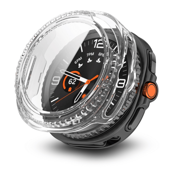 Full Coverage Protective Case for Galaxy Watch 8 Classic 46mm -Clear
