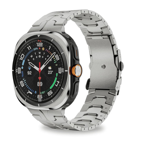 Stainless Steel Link Band for Samsung Galaxy Watch 7 Ultra 47mm -Silver