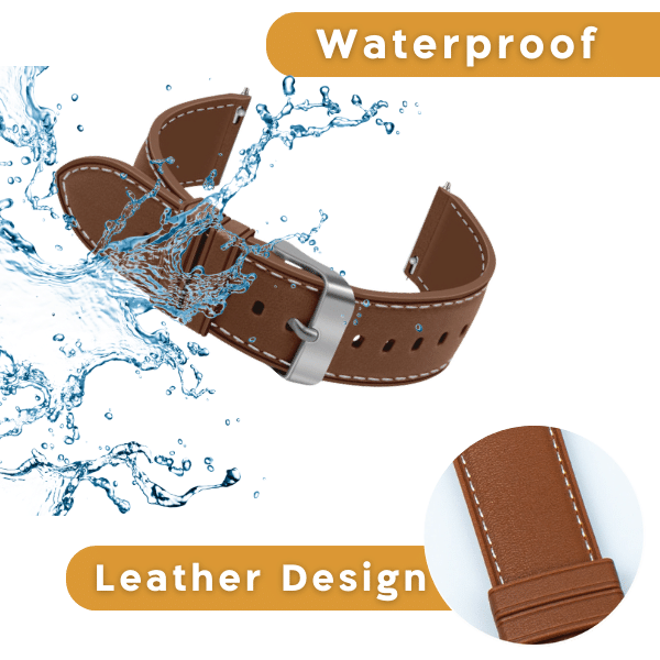 Silicone Apple Watch Band Leather-Like -Moran