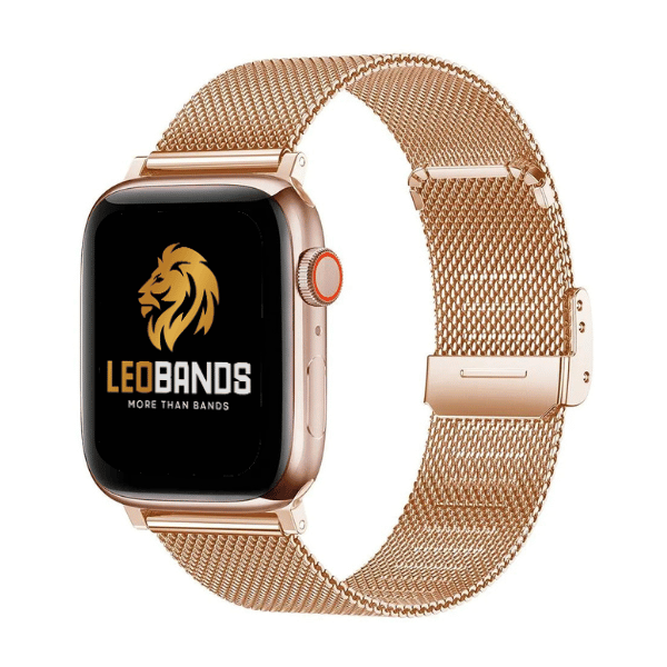 Milanese Stainless Steel Buckle Series Apple Watch band 38/40/41mm Kumar -Rose Gold