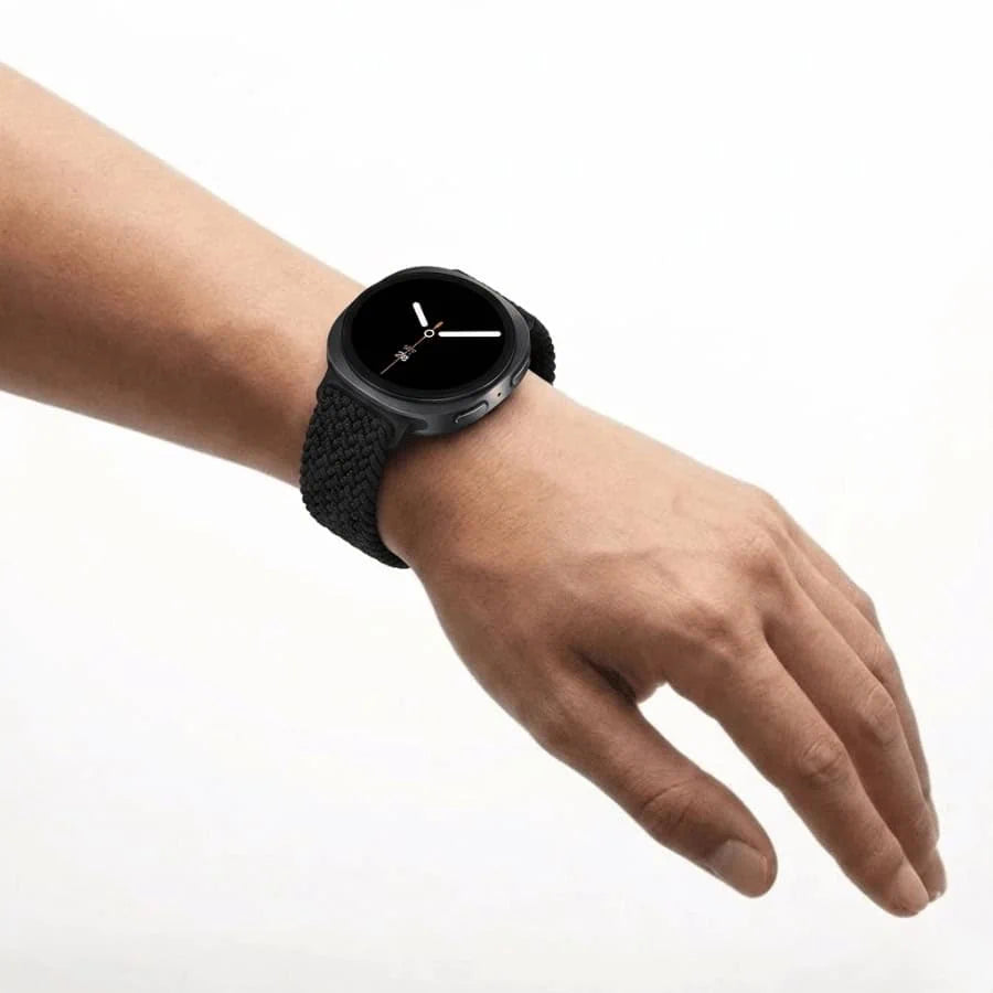 Nylon Magnetic Loop Band for Samsung Galaxy Watch 8 -Black