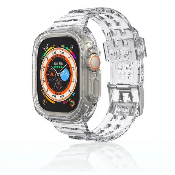 Apple Watch Ultra Full Case 49mm Silicone Band Volcano -Clear
