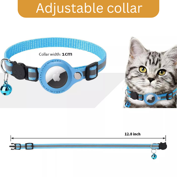 Apple Airtag Cat Collar tracker -Purple