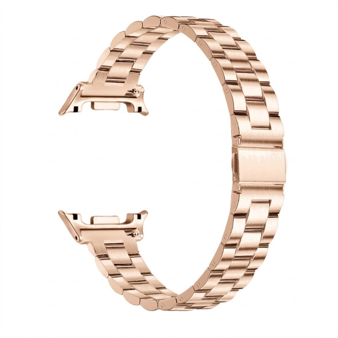 Strap for Samsung Galaxy Watch 8 14mm Width Three Beads Slimtouch -Gold -Rose