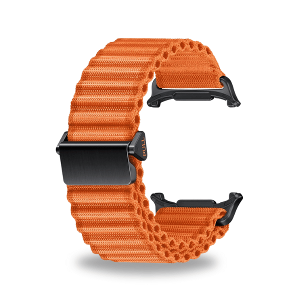 Outdoor Nylon Strap for Samsung Galaxy Watch Ultra 47mm -Orange