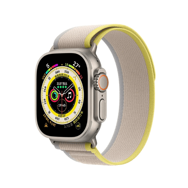 Trail Loop Fabric Band for Apple Watch 44/45/46/49mm Fluffy -Yellow