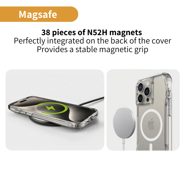 Hard Silicone Case for iPhone 16 Plus with MagSafe  Drop-Resistant