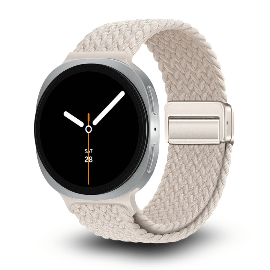 Nylon Magnetic Loop Band for Samsung Galaxy Watch 8 WB06 -Starlight
