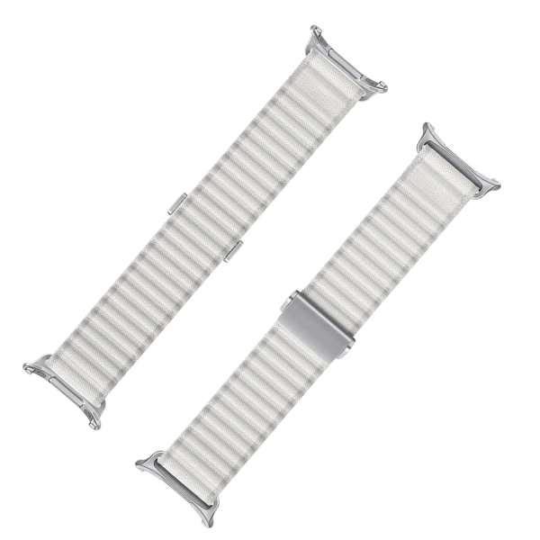 Outdoor Nylon Strap for Samsung Galaxy Watch Ultra 47mm -White