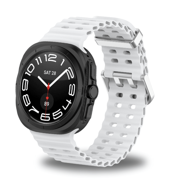 Ocean Silicone Band for Samsung Galaxy Watch Ultra -White
