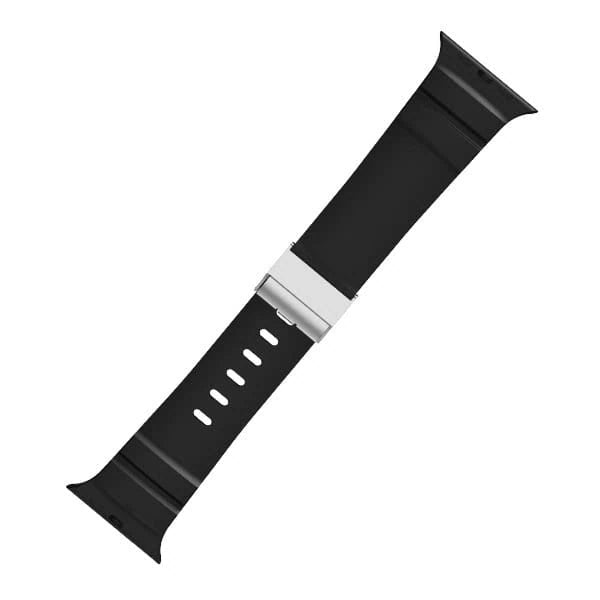 Silicone Band Magnetic Premium for Apple Watch 44/45/46/49mm LEOBANDS Mason AW05 -Black